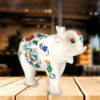 Beautifully Carved Marble Inlay Good Luck Elephant