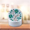 Artistic Green Marble Inlay Jewellery Box